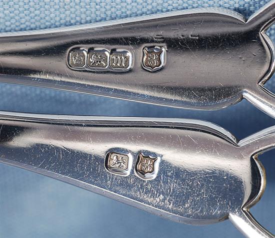 A pair of Edwardian silver grape shears, Length 165 mm Weight 2.7oz/85 grms